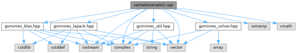 GSMINRES++: sample/sample1.cpp File Reference
